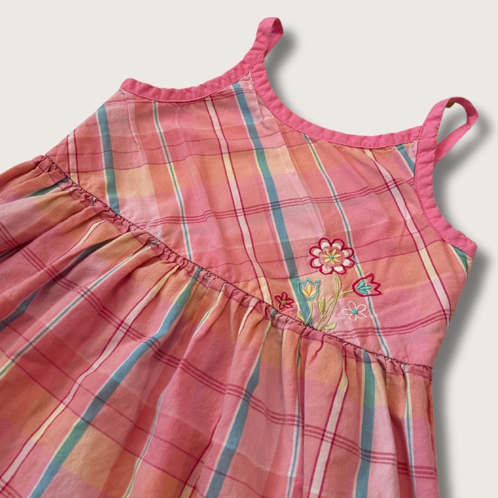 Y2K/Vintage Okie Dokie Picnic Dress (Pink) - Picture 2 of 3